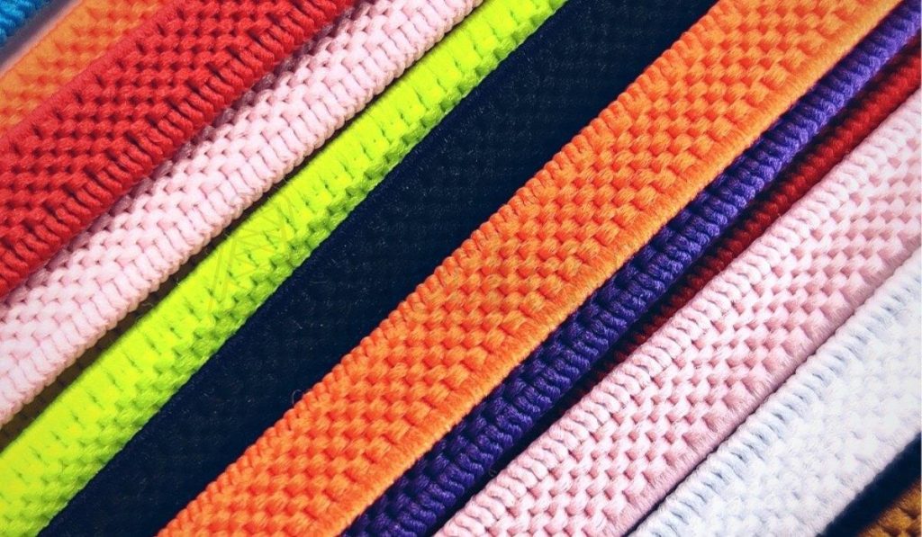 Het grootste assortiment kleurrijke elastische veters ter wereld in diverse kleuren en stijlen
